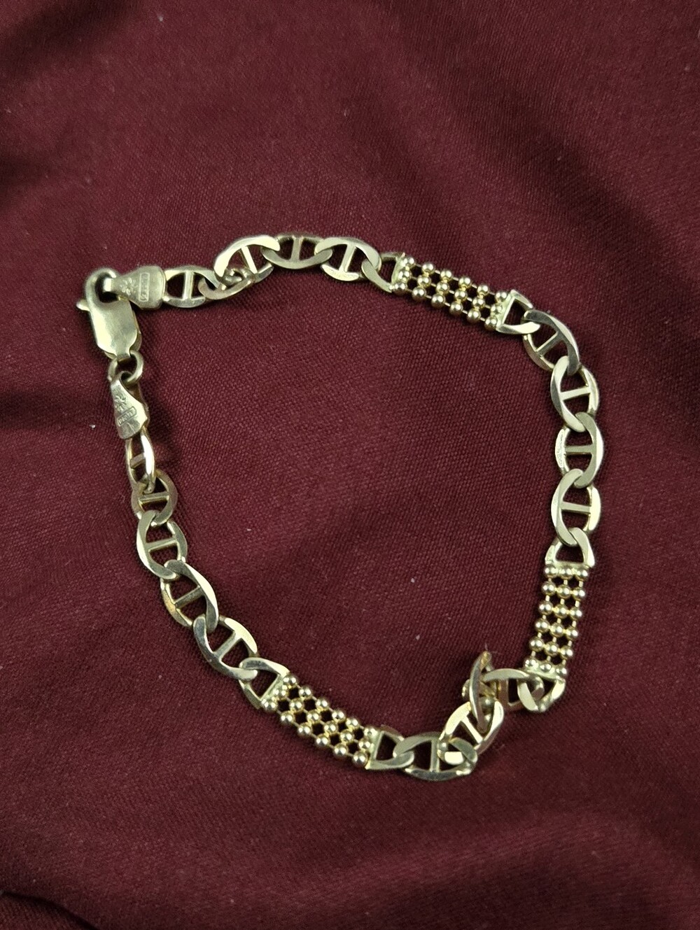 Gold Link Bracelet Mark 14kt